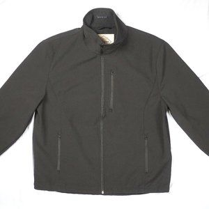 St. John's Bay Softshell Jacket Mens Water Resistant Wind Resistant (Black)